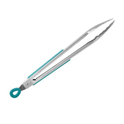 Mainstays 12 Stainless Steel Locking Cooking Tongs Silver 