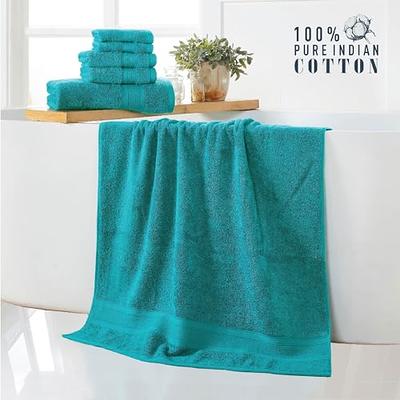 Trident 6 Piece Bath Towels Set 100 Cotton 2 Bath Towel, 2 Hand Towel, 2  Wash Cloth Soft And Plush Luxury Bathroom Towel Quick D