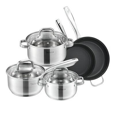 Oster Allsberg Non Stick Aluminum 10 Piece Cookware Set w/ Rose