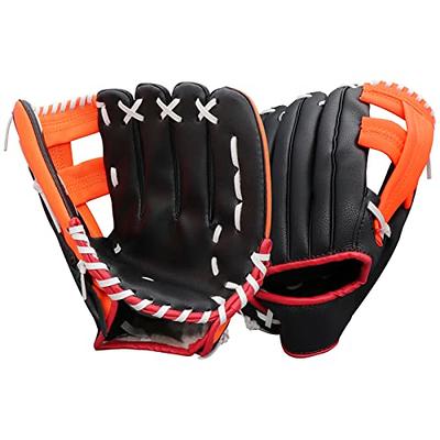  Kids Baseball Glove Soft PU Leather Cushion Left Hand Glove  Softball Tee Ball Glove Mitts Easy Break in Right Hand Throw Youth Teeball  Fielding Glove Infielder's Mitt for Boys Girls