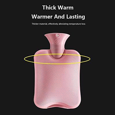 1 Pack (1L) Cute Hot Water Bottle with Cover, Large Cold/Hot Water Bag for  Pain Relief, Shoulder Pain, Warm Water Bag for Hand and Feet, Cramps, Warm