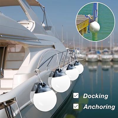 14in*11.5in Anchor Buoy & Vinyl Boat Bouy Balls Round Boat Mooring Buoys,  Bumper/Anchor Float Ball Floating Pick Up for Jet Ski Pontoon Yacht Ship  Cruiser (White & Black) - Yahoo Shopping