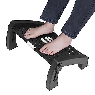 Upright Ergonomic Foot Rest | Gel Ventilated Memory Foam Stool for Under  Desk