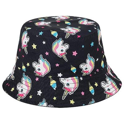 Reversible Womens Bucket Hat, Summer Fashion Fisherman Beach Sun Hats