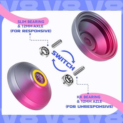 Yoyo Professional Unresponsive Yoyo,aluminum Metal Yoyo For Kids Beginner  Replacement Unresponsive Ball Bearingwith U Type Kk Bearing Unresponsive  Yoy