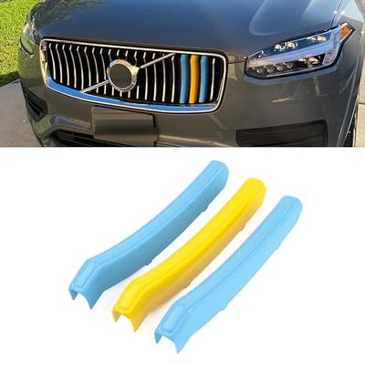 Xotic Tech Sweden Flag Color Tri Grille Insert Trims Strips, Front Center  Kidney Grilles Compatible with Volvo XC90 LCI 2nd Gen 2020-up - Yahoo  Shopping