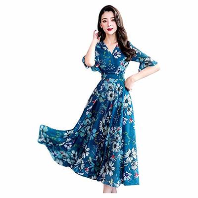  Black of Friday Deals 2023 Dollar Items Clearance Today  2023-Plus Size Maxi Dress Women Sexy Fall Long Sleeve Round Neck Irregular  Hem Lace Loose Dress Wedding Guest Party Dress : Clothing