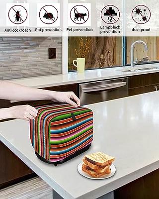 Toaster Cover,Toaster Cover 2 Slice,Kitchen Small Appliance Covers,Bread  Maker Microwave Oven Cover,Toaster Cover Fits for Most Standard 2 Slice