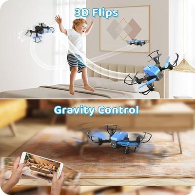 Foldable Mini Drone for Kids Toys,V2 Nano Pocket RC Quadcopter for  Beginners Gift,with 3 Batteries,Altitude Hold, Headless Mode,3D Flips, One  Key
