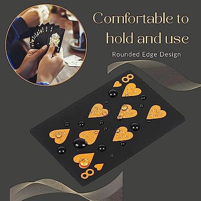 Joyoldelf Cool Black Playing Cards, Waterproof Black-Gold Foil Poker Cards with Gift Box, Great for Magic,Water Card Games and Party