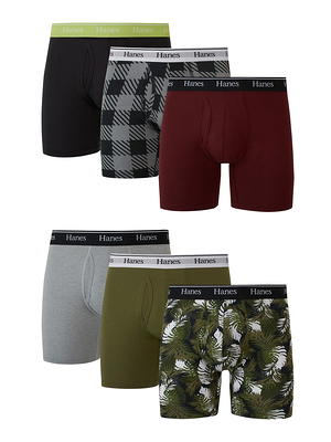 Hanes Originals Men's Boxer Briefs, Moisture-Wicking Stretch Cotton,  Greens, 6-Pack - Yahoo Shopping