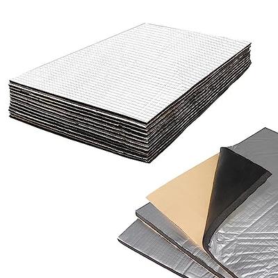 Car Heat Shield Insulation Mat Automotive Sound Deadener Deadening Mat  Aluminum Foam Dampening Material with Self Adhesive with Roller Car Removal