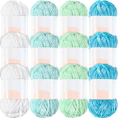 FINECE Soft Velvet Yarn Chenille Yarn for Crocheting Baby Blanket