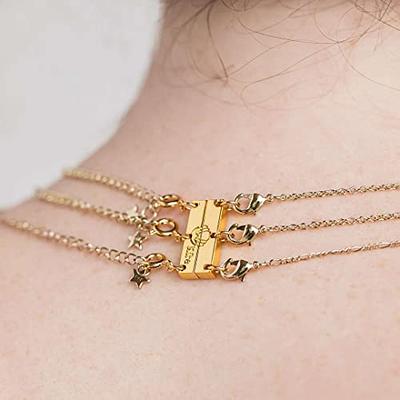 18K Gold Plated Necklace Layering Clasp | 3 Layered Magnetic Necklace  Separator | Stainless Steel Gold Plated Necklace Clasp for Layering | Layered  Necklace Spacer for Stackable Chain with Faith Text : Amazon.co.uk: Fashion