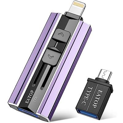 Car U Disk Type-C 64GB Mini Short Flash Drive Pendrive w/ USB to USB-C  adapter