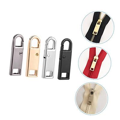 4 pcs Zipper Pulls Tab Replacement Luggage Zipper Pull Extension Backpack  Zippers Tags Handle Mend Fixer Repair for SuitcaseC 