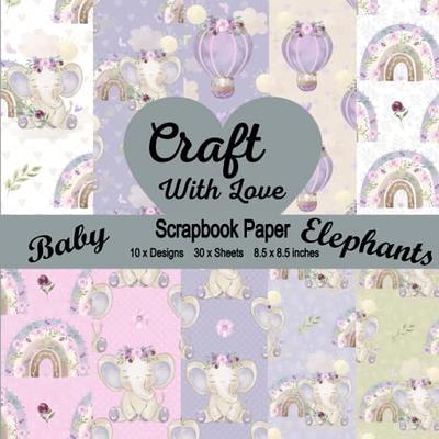 Pink Scrapbook Paper: Cute Pink Pattern Craft Paper Pad, Double Sided, 20  Sheets, 8.5x8.5 in