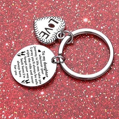Heiheiup You 26 Keychain I Christmas Forget To Daughter-in-law My Ornaments  Letters Love Never Keychains Key Ring Bracelet Bulk