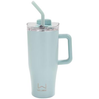 30oz tumbler with handle (Light Green)