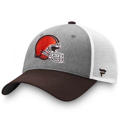 Men's Fanatics Branded Brown Cleveland Browns Vintage Heritage Cuffed Knit Hat with Pom