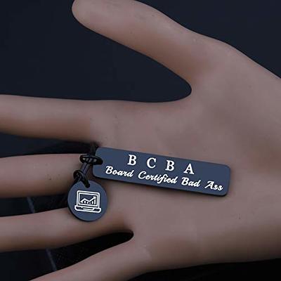 TIIMG Funny Behavior Analyst Gift BCBA Gift ABA Gift Board Certified Bad  Ass Keychain Behavior Therapy Gift (bcba black) - Yahoo Shopping