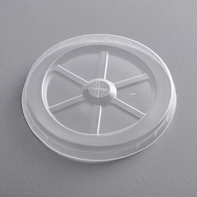 Choice Clear Plastic Flat Lid with Straw Slot - 32 oz. - 500/Case