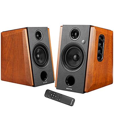 Edifier R1700BT Bluetooth Bookshelf Speakers - Active Near-Field Studio  Monitors - Powered Speakers 2.0 Setup Wooden Enclosure - 66w RMS