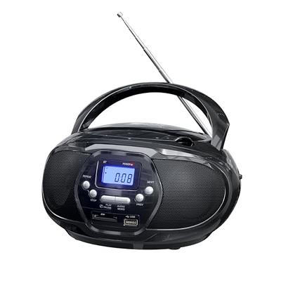 CD Radio Portable CD Player Boombox with Bluetooth,FM Radio,Remote  Control,USB Input and 3.5mm AUX Headphone Jack,CD-R/CD-RW/MP3/WMA