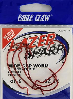 Lazer Sharp L8197GH-4/0 Circle Offset Hook, Sea Guard Red, Size 4/0 