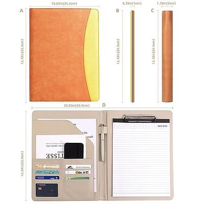 1PC Binder A5 File Folder Document Organizer Padfolio Case Work Study  Briefcase