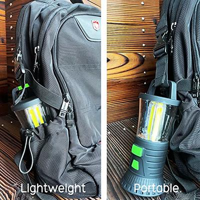 Camping String Lights-Camping Lantern with String Light(33Ft),Rechargeable  Flashlights with 4000mAh Charger,IP44 Waterproof Camping Lights,Portable