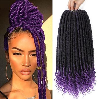 Soft Faux Locs Crochet Braiding Hair Red Blue Purple Ombre 24Inch Synthetic  Curly Soft Locs Hair Extensions Handmade New Faux Locs Braids Crochet Hair  From 7,09 €