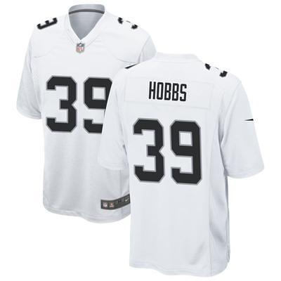 Men's Las Vegas Raiders Nate Hobbs Nike Black Game Jersey