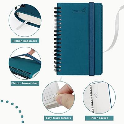 POPRUN Planner 2023-2024 Pocket Size (3.5'' x 6.5'') 17 Months Academic  Calendar (Aug.2023 - Dec.2024), Weekly & Daily Appointment Book for time  Management, Leather Hard Cover - Pacific Green - Yahoo Shopping