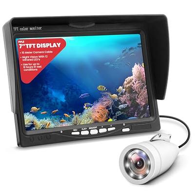 Pyle 4.3'' Portable LCD Monitor Underwater Fishing Camera, 1000TVL