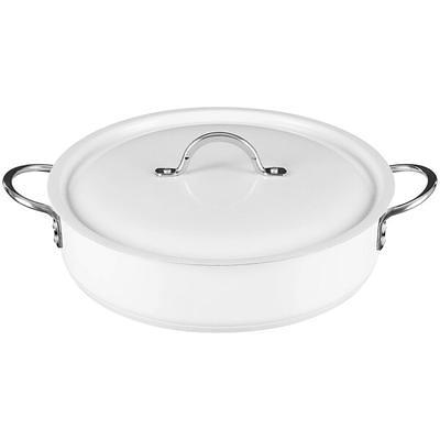 Vigor SS3 Series 12 Qt. Tri-Ply Stainless Steel Stock Pot with Cover