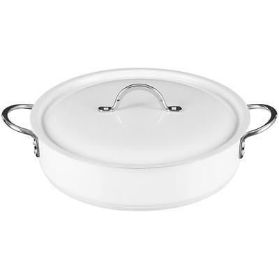 Vigor SS3 Series 2 Qt. Tri-Ply Stainless Steel Saucier Pan with Cover