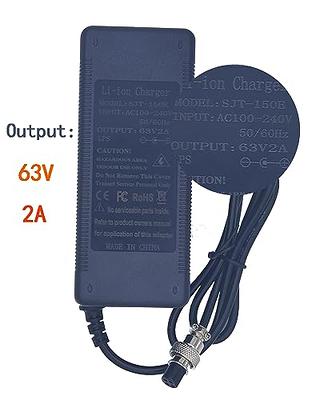 Trottinette,Chargeur de batterie pour Scooter 63V, 1a, 3 trous-4 trous,  OEM, adaptateurs d'alimentation pour Ninebot - 3 hole[C543]