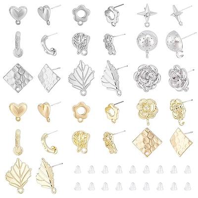 40Pcs Gold Silver Earring Hooks - Wholesale Ear Wires Stainless Steel  Dangle Drop Earrings Nickel Free - Yahoo Shopping