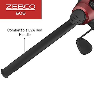 Zebco 606 Spincast Reel and Fishing Rod Combo, 6-Foot 6-Inch 2-Piece  Fiberglass Fishing Pole with EVA Handle, Size 60 Reel, Quickset  Anti-Reverse Fishing Reel, Right-Hand Retrieve, Black/Red - Yahoo Shopping