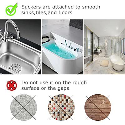 [2 Pack]Hair Catcher,Square Hair Drain Cover for Shower Silicone Hair Stopper with Suction Cup,Easy to Install Suit for Bathroom,Bathtub,Kitchen (Grey