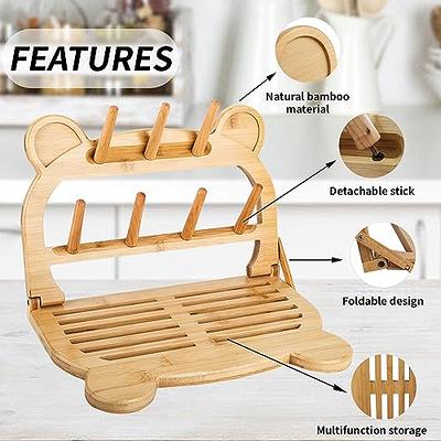 Foldable Baby Feeding Bottle Drying Rack, Portable Travel Space Saving  Design