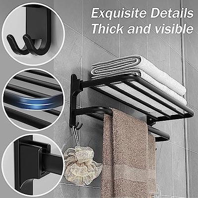 BETHOM Towel Shelf for Bathroom Wall Mounted, 3-Tier Hotel Style Towel Rack  with Towel Bars, Brushed Nickel Towel Racks for Bathroom Lavatory, 16 Inch  - Yahoo Shopping