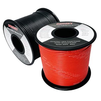 DONOKY 20 Gauge 20 AWG Silicone Wire - Black & Red Each 150ft Spool, Ultra  Flexible 20 Gauge Stranded Tinned Copper Wire, 20 AWG Automotive RC Battery  Wire 600V 392℉ - Yahoo Shopping