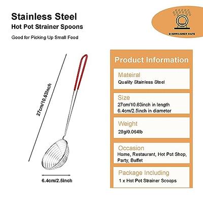 Spider Strainer, Cooking Spider, 5.5 Inch Spider Strainer Skimmer, Strainer  with Wood Handle, Fryer Scoop Strainers for Kitchen Pasta Strainer Slotted