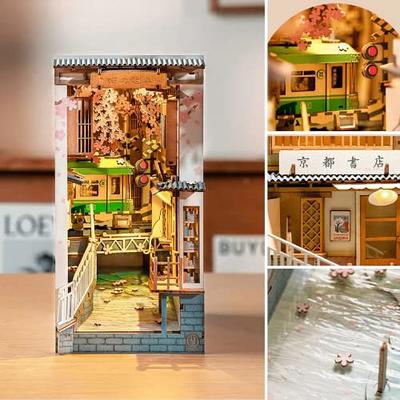 Rolife DIY Book Nook Kits, 3D Creative Bookend Miniature Book Nook