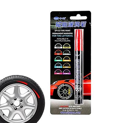 Car Tyre Wheel Metal Paint Waterproof Permanent Tire Marker Pen - White