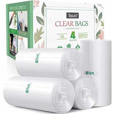 Small Trash Bag, 2.6 Gallon Garbage Bags FORID Bathroom Trash can Liners  for Bedroom Home Kitchen 150 Counts 5 Color