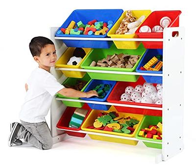 Whitmor 12-Bin Storage Organizer, Primary Colors