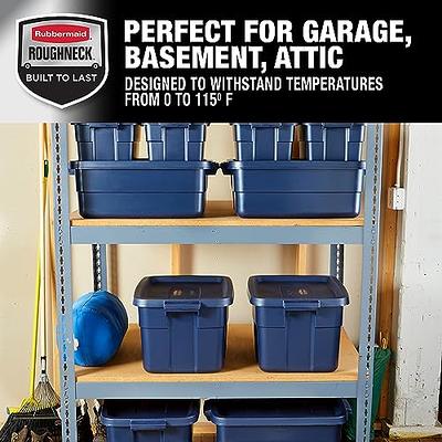 Rubbermaid Roughneck️ Variety Pack Storage Totes, Durable Stackable Storage  Containers, Great for Garage Storage, Moving Boxes, and More, 10pk - Yahoo  Shopping